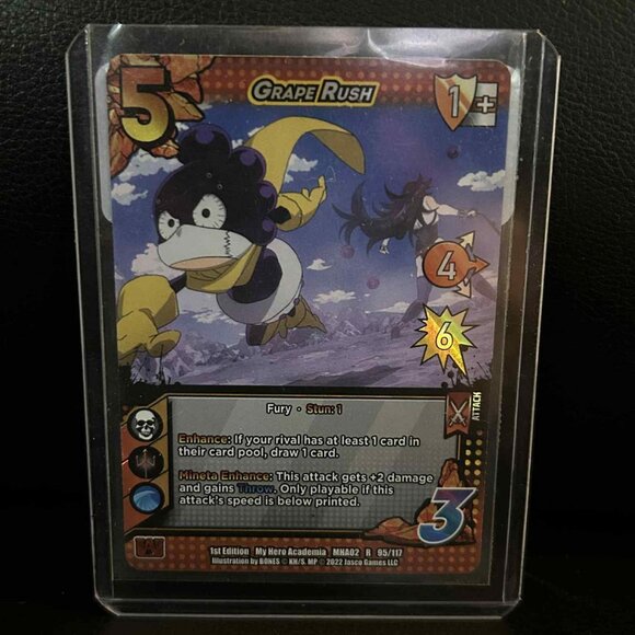 Grape Rush - 1st Edition My Hero Academia: Crimson Rampage Universus Trading Car - Picture 1 of 1